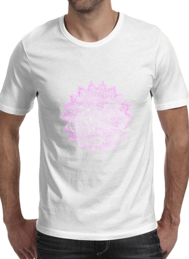 T-Shirt Manche courte cold rond Pink Bohemian Boho Mandala