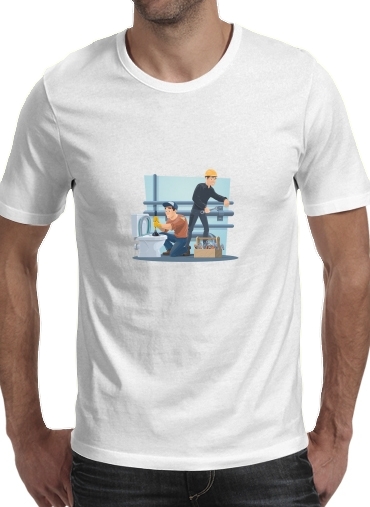 T-Shirt Manche courte cold rond Plombier avec outils
