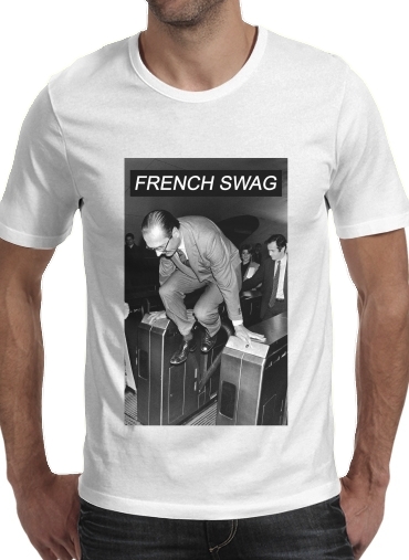 T-Shirt Manche courte cold rond President Chirac Metro French Swag