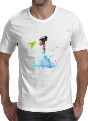 T-Shirt Manche courte cold rond Princess Tiana Watercolor Art