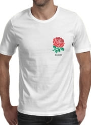 T-Shirt Manche courte cold rond Rose Flower Rugby England