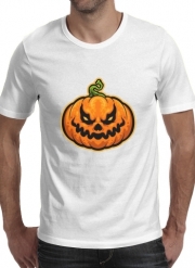 T-Shirt Manche courte cold rond Scary Halloween Pumpkin