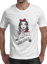 T-Shirt Manche courte cold rond Scary zombie Alice drinking tea