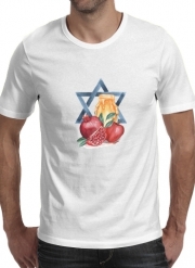 T-Shirt Manche courte cold rond Shana tova Honey Fruits Card