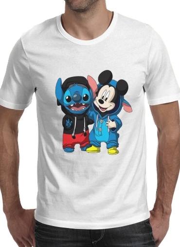 T-Shirt Manche courte cold rond Stitch x The mouse
