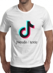 T-Shirt Manche courte cold rond Tiktok personnalisable avec pseudo / texte