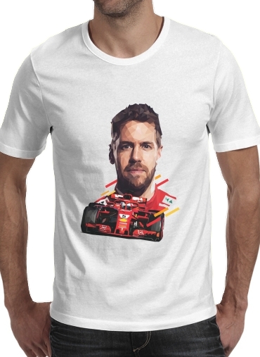 T-Shirt Manche courte cold rond Vettel Formula One Driver