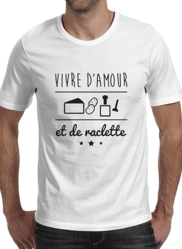 T-Shirt Manche courte cold rond Vivre damour et de raclette