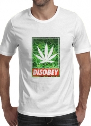 T-Shirt Manche courte cold rond Weed Cannabis Disobey
