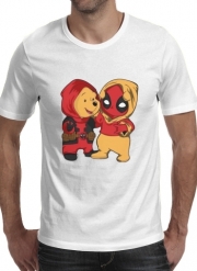 T-Shirt Manche courte cold rond Winnnie the Pooh x Deadpool