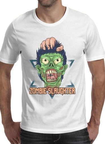 T-Shirt Manche courte cold rond Zombie slaughter illustration