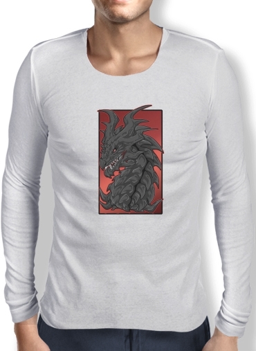 T-Shirt homme manche longue Aldouin Fire A dragon is born