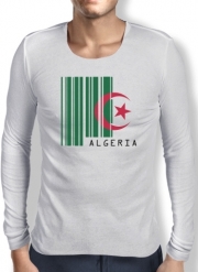 T-Shirt homme manche longue Algeria Code barre