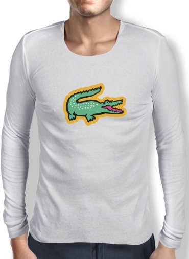 T-Shirt homme manche longue alligator crocodile