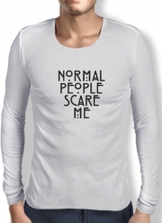 T-Shirt homme manche longue American Horror Story Normal people scares me