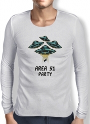 T-Shirt homme manche longue Area 51 Alien Party