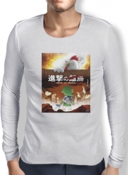 T-Shirt homme manche longue Attack On Chicken