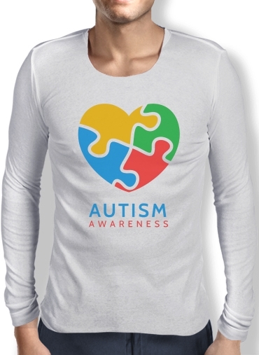 T-Shirt homme manche longue Autisme Awareness