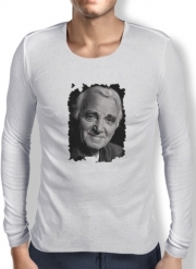 T-Shirt homme manche longue Aznavour Hommage Fan Tribute