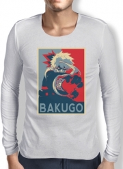 T-Shirt homme manche longue Bakugo Katsuki propaganda art