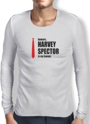 T-Shirt homme manche longue Beware Harvey Spector is my lawyer Suits