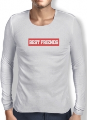 T-Shirt homme manche longue BFF Best Friends Pink