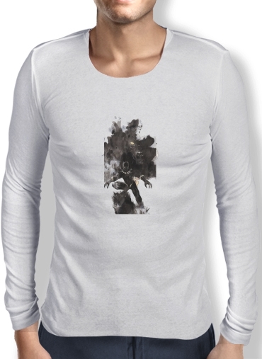 T-Shirt homme manche longue Black Panther Abstract Art WaKanda Forever