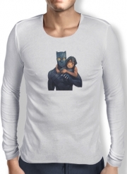 T-Shirt homme manche longue Black Panther x Mowgli