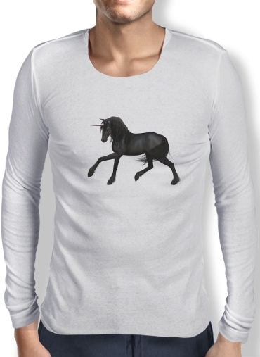 T-Shirt homme manche longue Black Unicorn