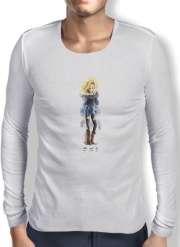 T-Shirt homme manche longue C18 Android Bot