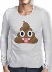 T-Shirt homme manche longue Caca Emoji
