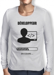 T-Shirt homme manche longue Cadeau étudiant développeur informaticien