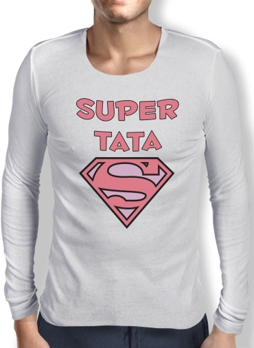 T-Shirt homme manche longue Cadeau pour une Super Tata