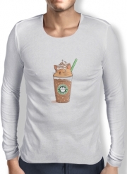 T-Shirt homme manche longue Catpuccino Caramel