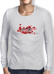 T-Shirt homme manche longue Coca Cola Rouge Classic