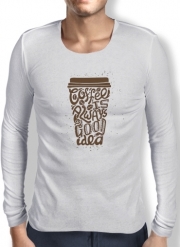 T-Shirt homme manche longue Coffee time