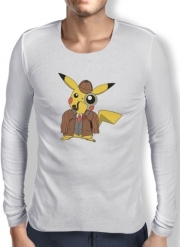 T-Shirt homme manche longue Detective Pikachu x Sherlock