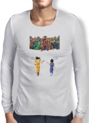 T-Shirt homme manche longue DragonBall x Marvel Combat