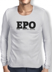 T-Shirt homme manche longue EPO Eau Pastis Olive