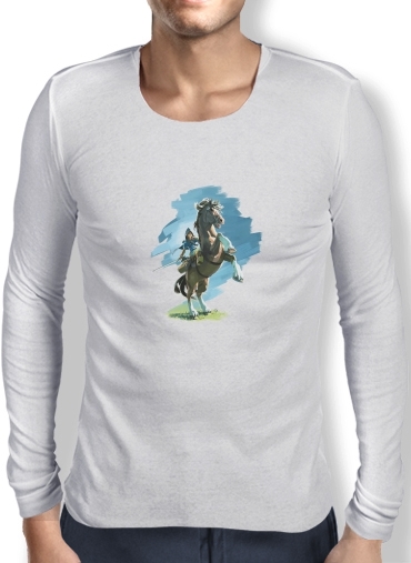 T-Shirt homme manche longue Epona Horse with Link