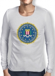 T-Shirt homme manche longue FBI Federal Bureau Of Investigation