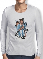 T-Shirt homme manche longue Football Legends: Lionel Messi Argentina