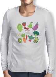 T-Shirt homme manche longue Fruits and veggies
