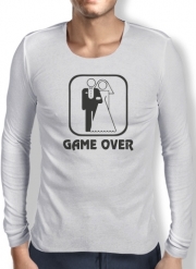 T-Shirt homme manche longue Game OVER Wedding