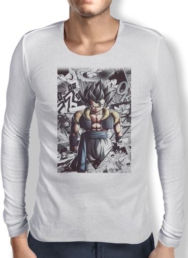 T-Shirt homme manche longue Gogeta Fusion Goku X Vegeta