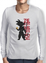 T-Shirt homme manche longue Goku silouette