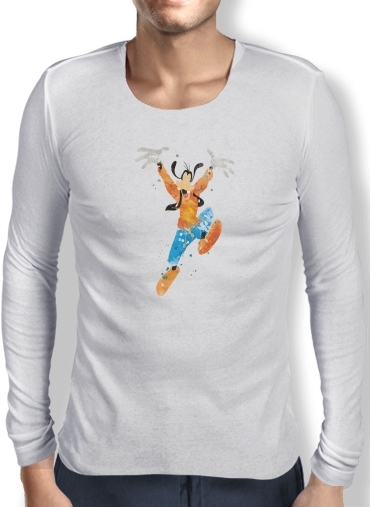 T-Shirt homme manche longue Goofy Art Watercolor