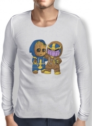 T-Shirt homme manche longue Groot x Thanos
