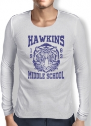 T-Shirt homme manche longue Hawkins Middle School University