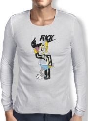 T-Shirt homme manche longue Home Simpson Parodie X Bender Bugs Bunny Zobmie donuts